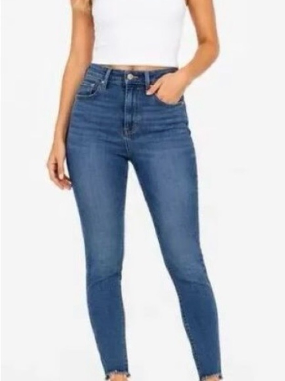 Hollister Curvy High Rise Super Skinny Jeans W24 L26 Soft Stretch